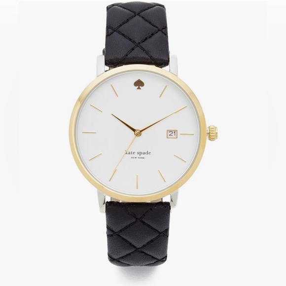 kate spade Accessories - Kate Spade Quilted Leather Strap Metro Women's Watch